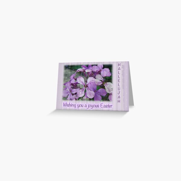 Happy Easter Greeting Card - Luneria Flowers Greeting Card