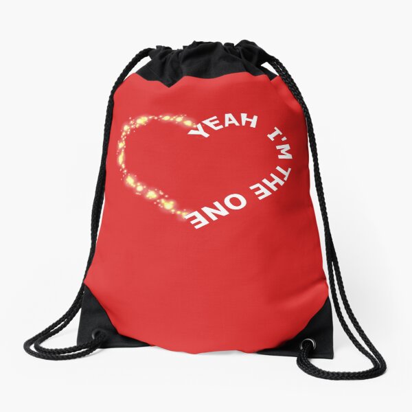 Yeah I'm the One Confident Message Design Drawstring Bag