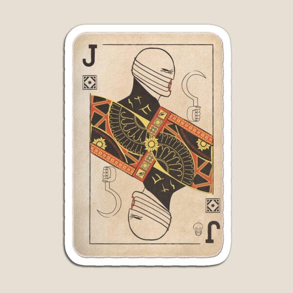 Hellraiser Chatterer Cenobite Playing Card Magnet