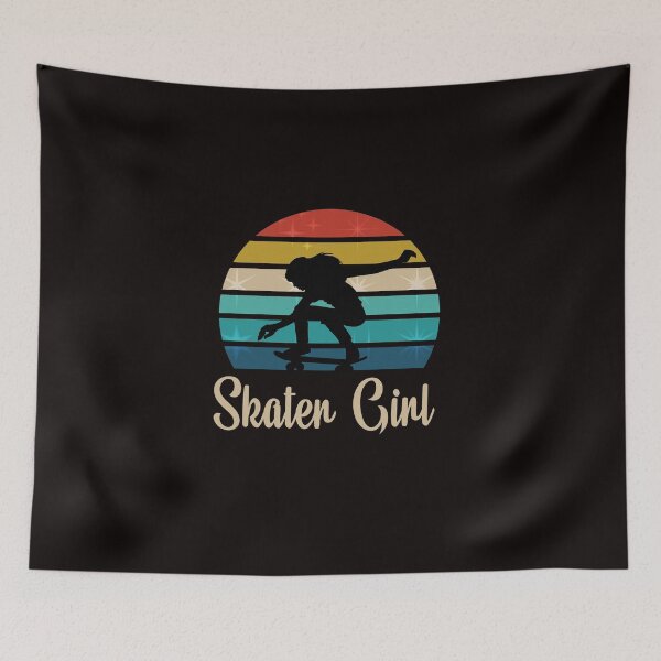 Item preview, Unique Vintage Girl Skating - Gift idea for Retro style lover designed and sold by Smart Side.