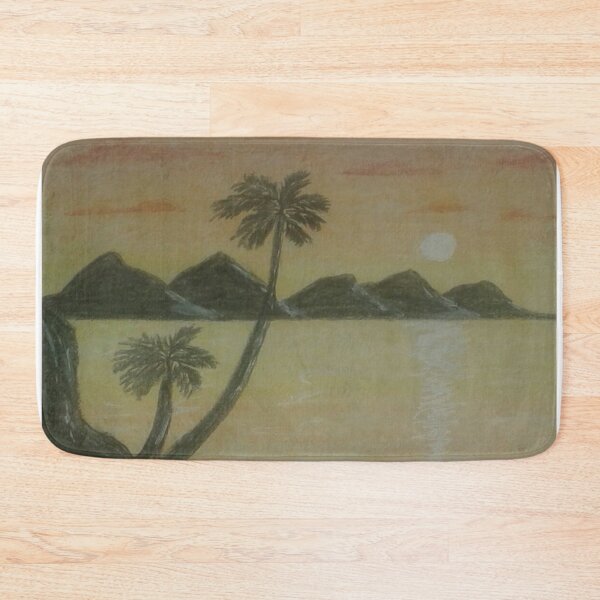 Item preview, Beautiful drawing sunset with palm trees designed and sold by faridman.