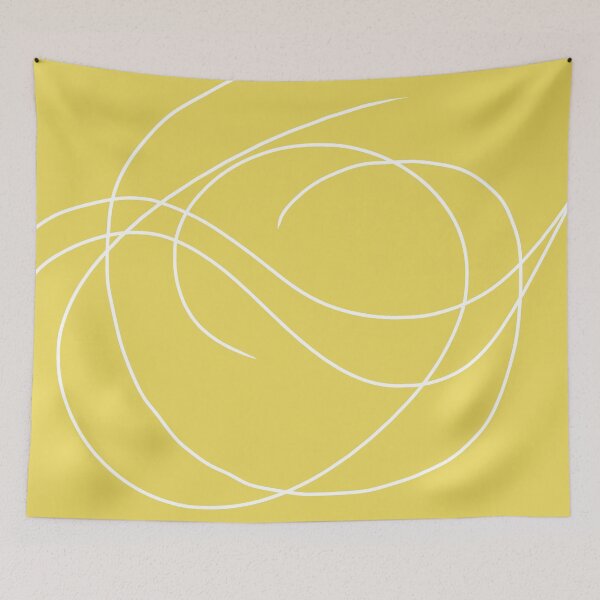 Item preview, Yellow and white swirls  designed and sold by HTPOP.