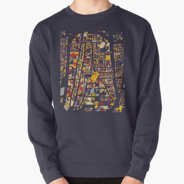 Delft Map Qlimt Style Pullover Sweatshirt