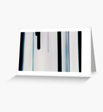 Blue Streaks Greeting Card