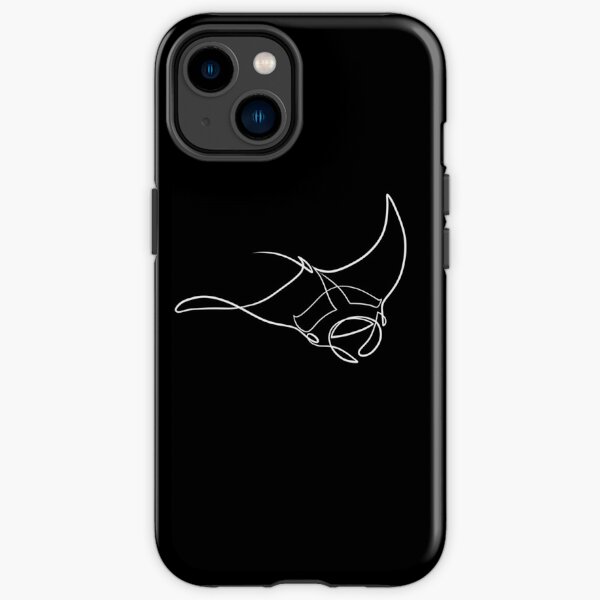 Manta Rochen One Line Illustration iPhone Robuste Hülle