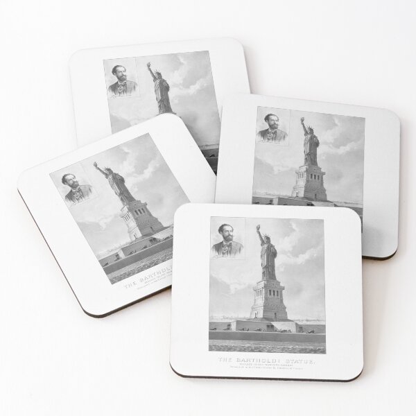 Item preview, Statue of Liberty And Bartholdi Portrait designed and sold by warishellstore.