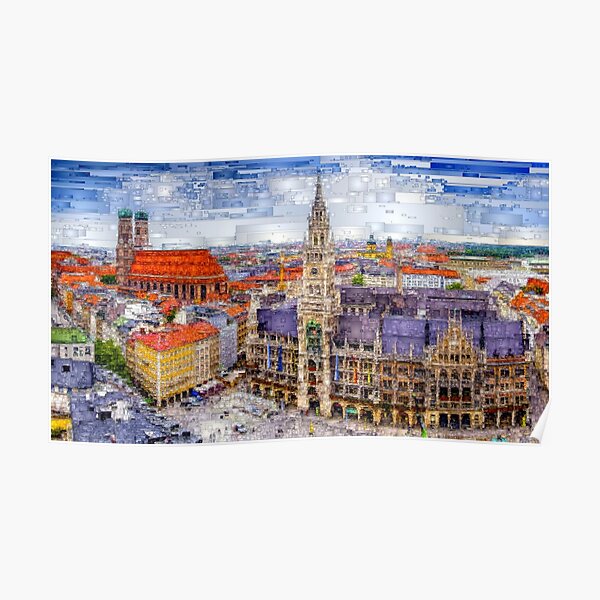 Munich Cityscape Poster
