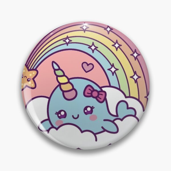 Item preview, Unicorn Narwhal Girl Dreams On Cloud With Rainbow designed and sold by finnimoo.