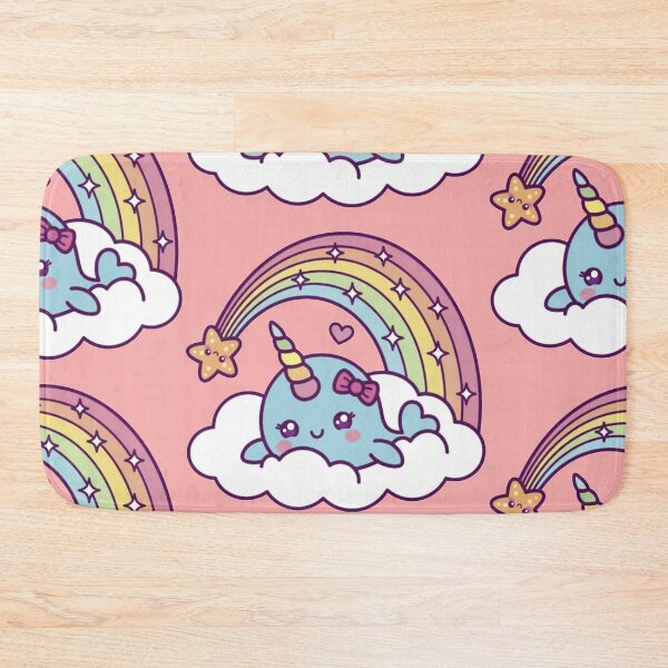 Item preview, Unicorn Narwhal Girl Dreams On Cloud With Rainbow designed and sold by finnimoo.