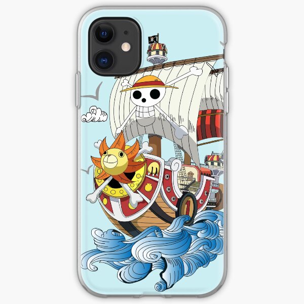 Thousand sunny pirate ship iPhone Soft Case