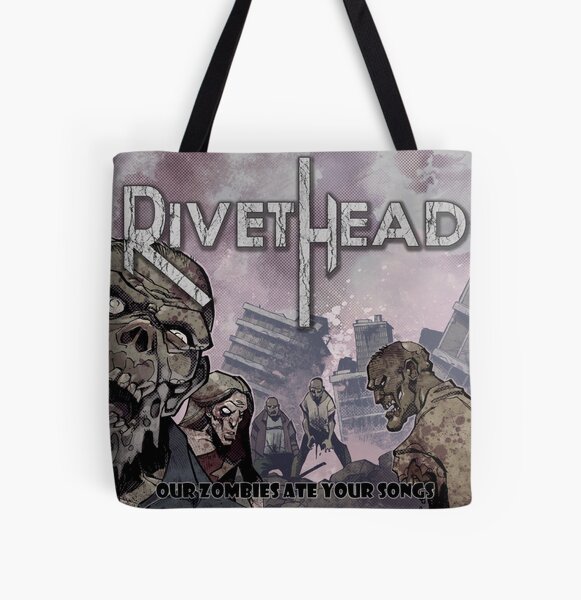 RIVETHEAD Our Zombies Ate Your Songs All Over Print Tote Bag