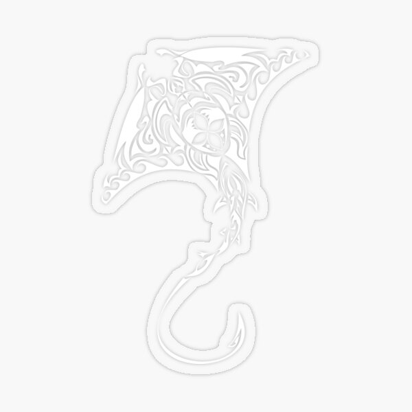 Item preview, Mantaray in white designed and sold by JLPeterson.