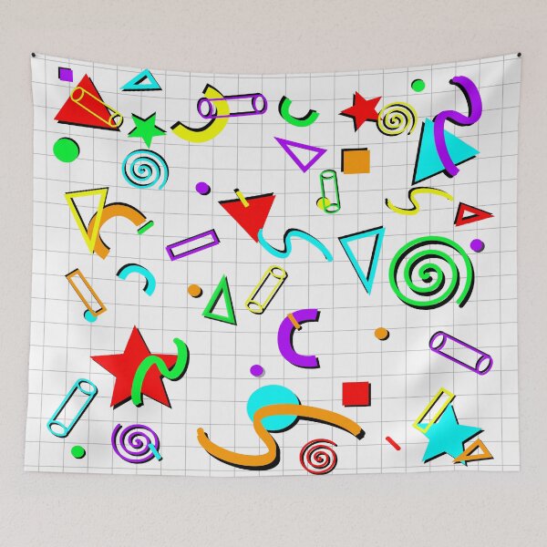 Item preview, 90's Geometric Style White designed and sold by ArashiiGames.
