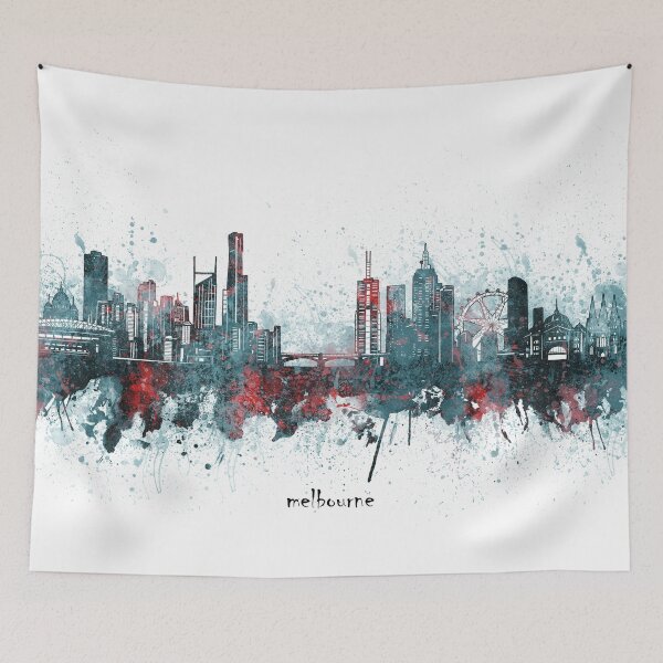 Item preview, melbourne skyline designed and sold by BekimART2.