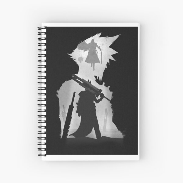 Item preview, Cloud Strife & Sephiroth - Final Fantasy VII - Black & White shadow  designed and sold by Nccrypt.