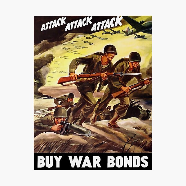 Buy War Bonds -- WW2 Propaganda Photographic Print