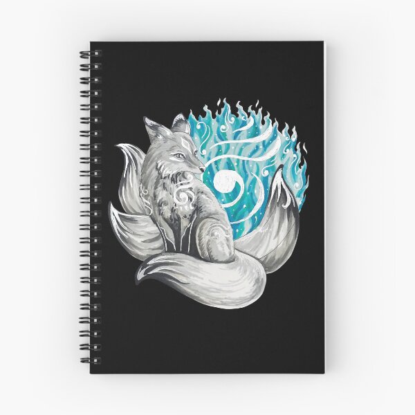 Item preview, Fox Kitsune with Blue Foxfire designed and sold by Lady-Lilac.