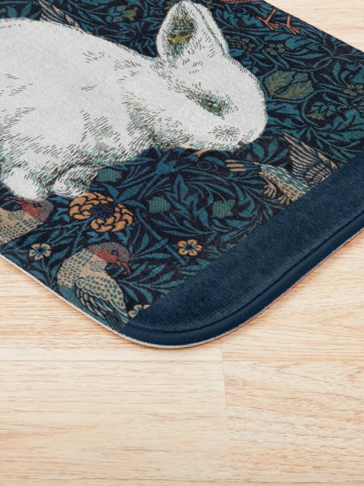Alternate view of A Rabbit in Morris's Garden Bath Mat