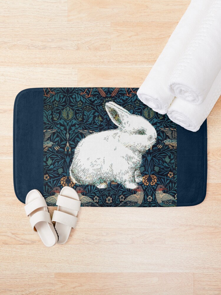 Alternate view of A Rabbit in Morris's Garden Bath Mat