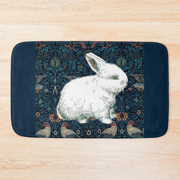 A Rabbit in Morris's Garden Bath Mat