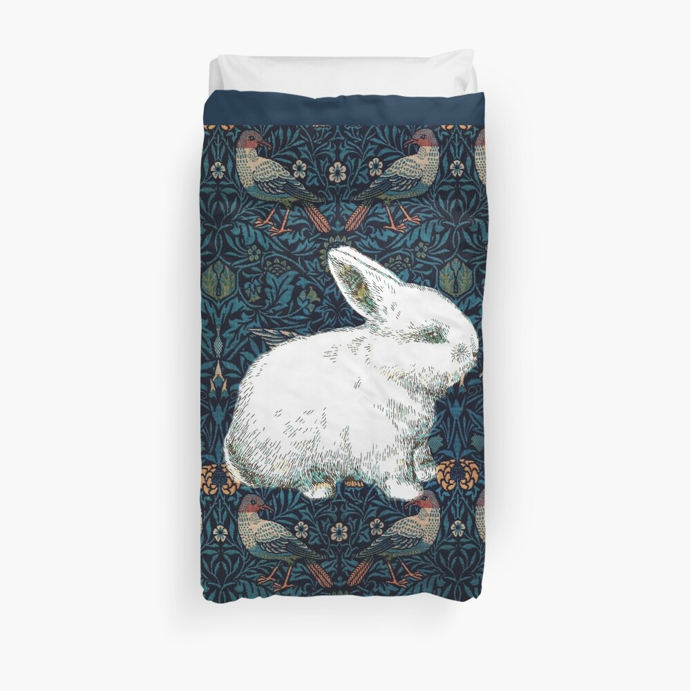 A Rabbit in Morris's Garden Duvet Cover