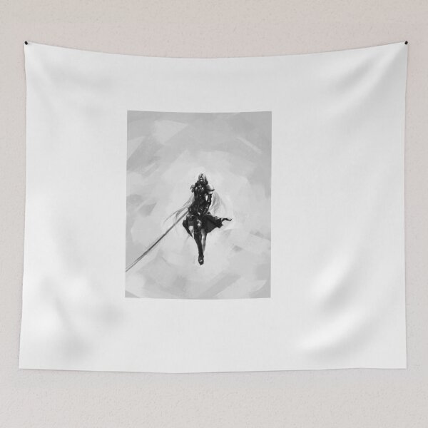 Item preview,  Sephiroth - Final Fantasy VII - Black & White - abstract designed and sold by Nccrypt.