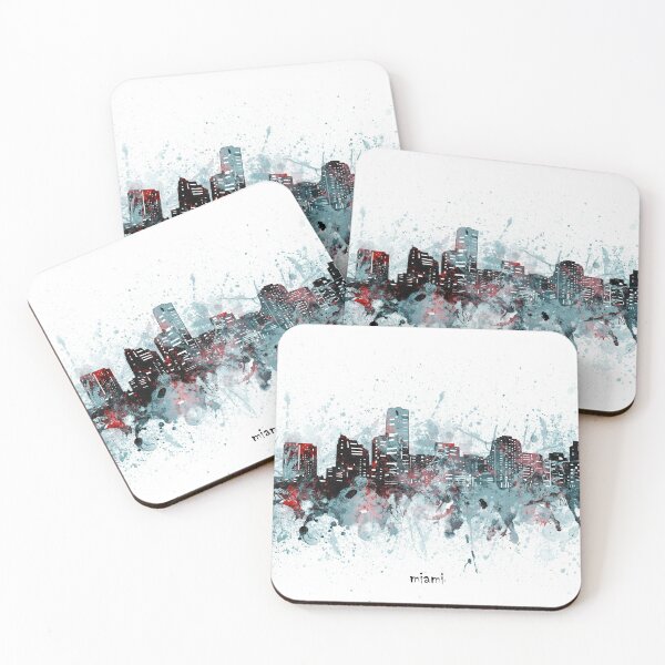 Item preview, miami skyline designed and sold by BekimART2.