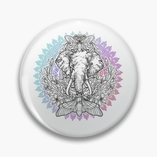 Artikelvorschau, Elefanten-Mandala entworfen und verkauft von Ninjawhere.