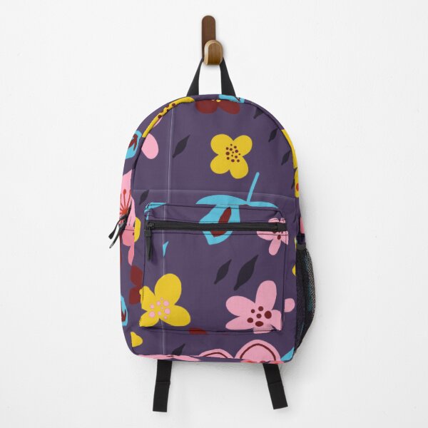 Item preview, Floral pattern flowers on purple gift designed and sold by Jelisandie.