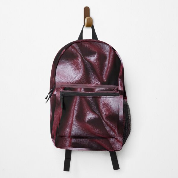 Item preview, Red Burgundy Maroon Folded Leather Texture Patterns Print designed and sold by NoGrayDays1.