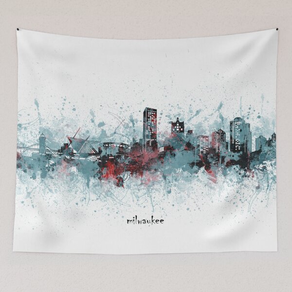 Item preview, milwaukee skyline designed and sold by BekimART2.