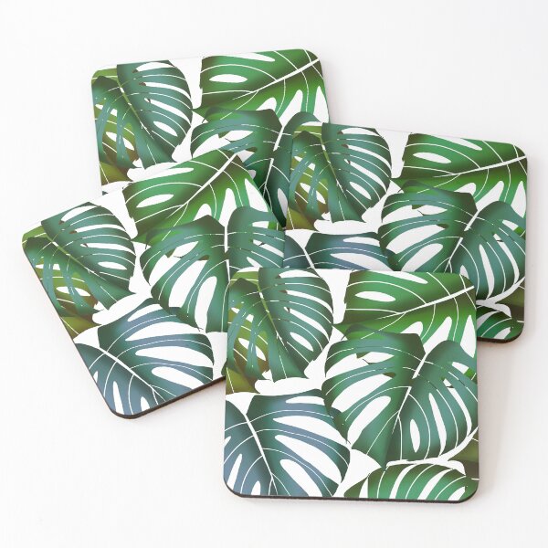 Item preview, Monstera deliciosa leaf pattern digital illustration  designed and sold by Bonheurem.