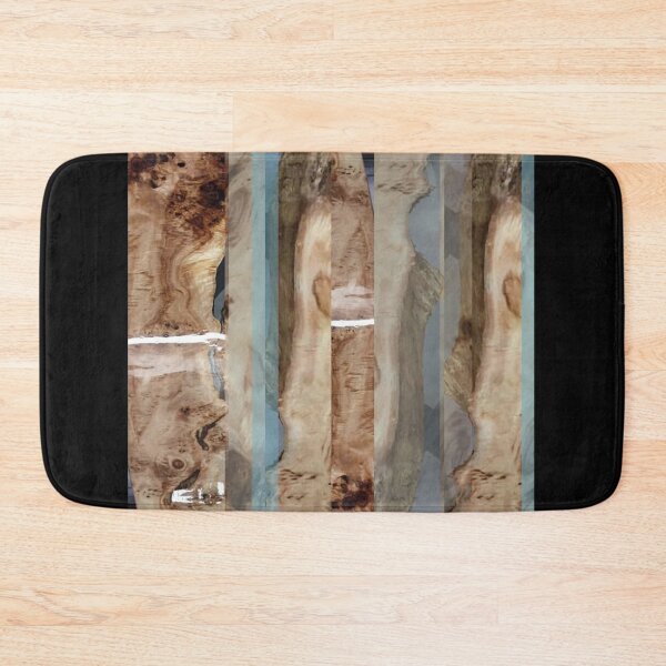 Item preview, Wood Grain Abstract Textures Patterns Reflections Glow Nature Brown Tan Blue Teal  designed and sold by NoGrayDays1.
