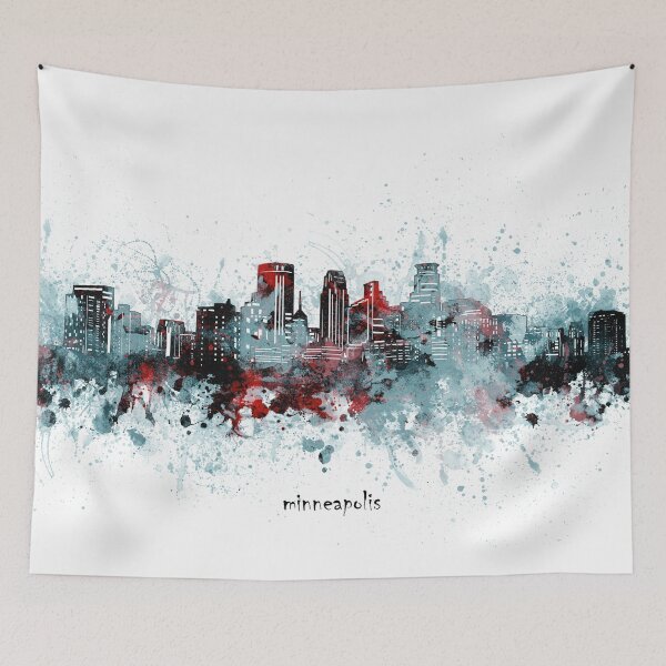 Item preview, minneapolis skyline designed and sold by BekimART2.