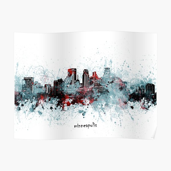 minneapolis skyline Poster