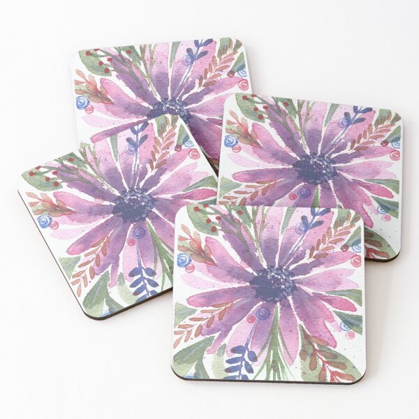 Item preview, Fuchsia Watercolor Flower  designed and sold by artsyANTcreatns.