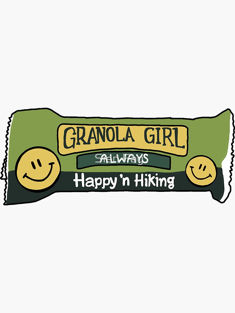 "Granola Girl Granola Bar" Sticker by sienafg Redbubble
