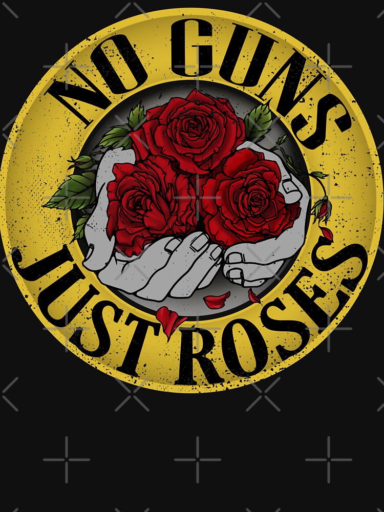 No guns, just roses, Hand holding Roses in Rockstyle, Anti Gun