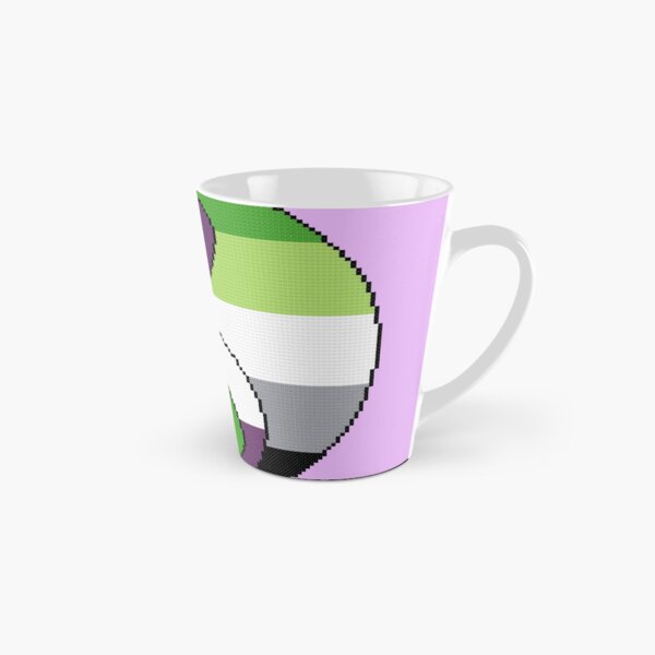 Ace Aro Yin Yang Aromantic Asexual Cross Stitch Tall Mug