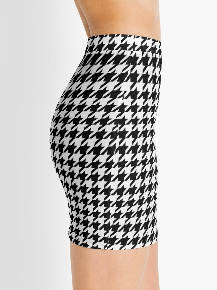 Alternate view of traditional houndstooth pattern Mini Skirt