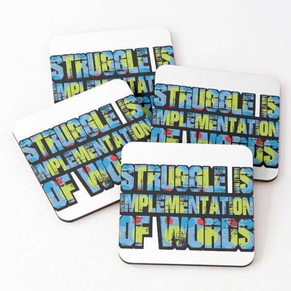Item preview, STRUGGLE IS IMPLEMENTATION OF WORDS designed and sold by soebekhi.