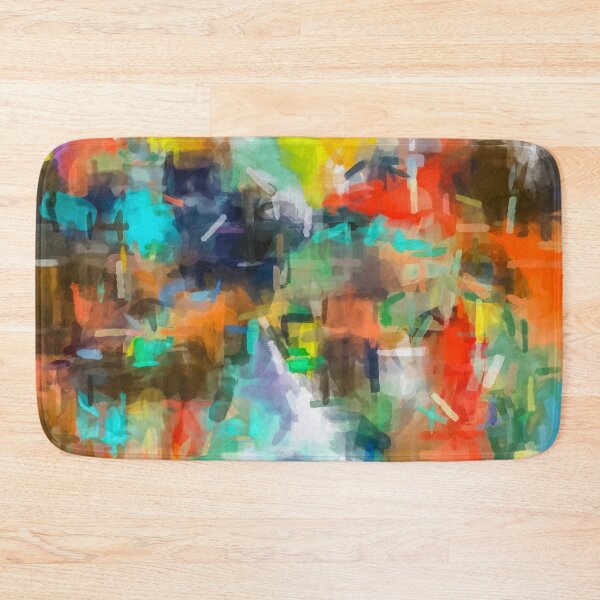 Item preview, splash brush painting texture abstract background in brown orange blue yellow designed and sold by Mrvell.