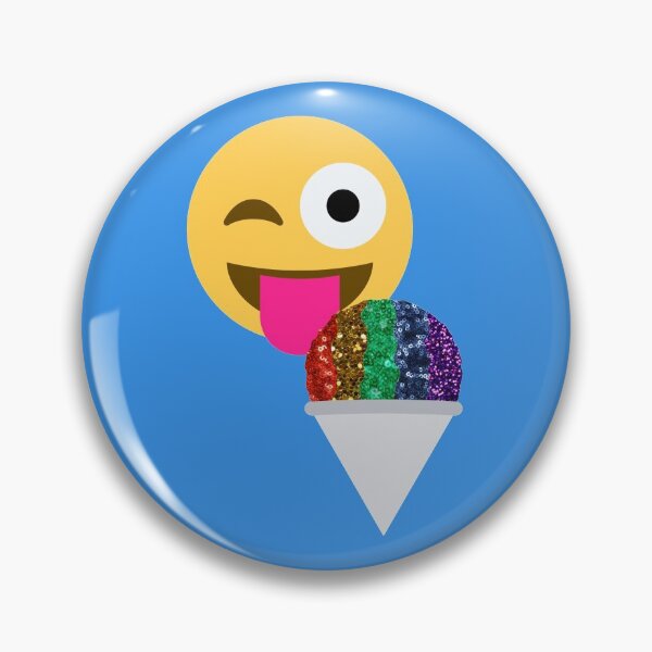 Item preview, glitter print wink emoji  designed and sold by Gossip Rag.