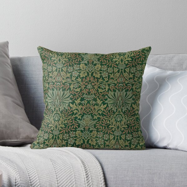 William Morris Chrysanthemum Green Tapestry Pillow- 18 inch square – Modern  Bungalow