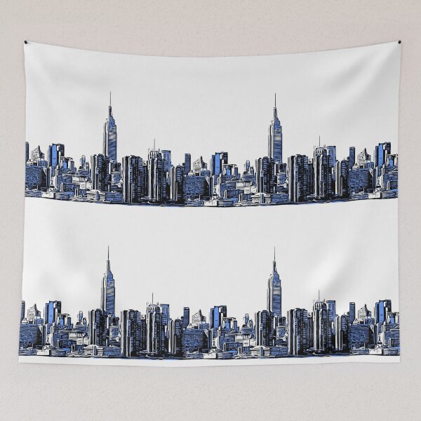 Item preview, City skyline sketch edit 4 designed and sold by emmilowski.