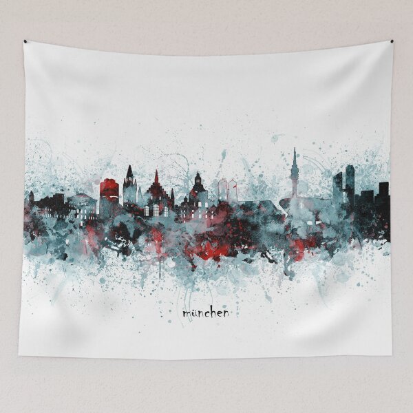 Item preview, munich skyline designed and sold by BekimART2.