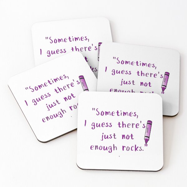 Item preview, "Sometimes, I guess there's just not enough rocks."  designed and sold by SwampfoxDesign.