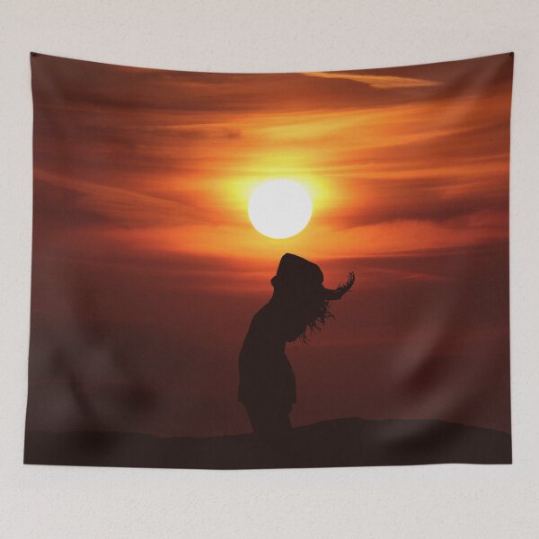 Item preview, Flipping hair under sunset designed and sold by Tim Scott.