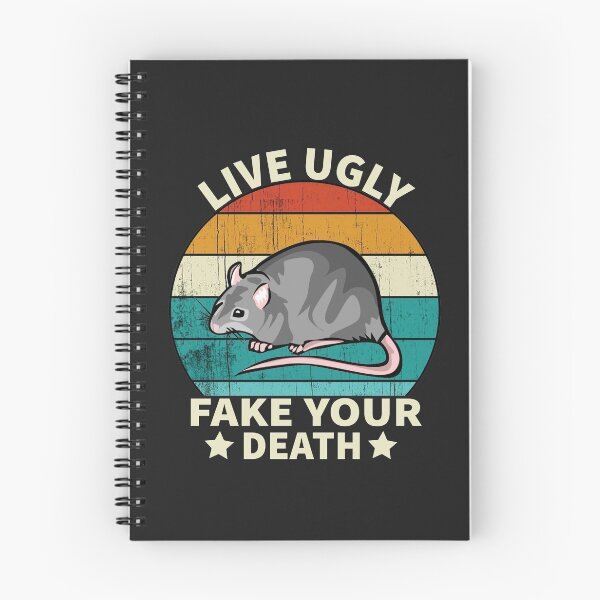 Item preview, Copy of Live Ugly Fake Your Death Opossum Funny Retro Vintage T-Shirt designed and sold by bestdesigns2020.