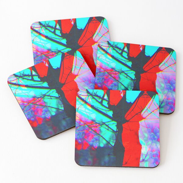 Item preview, Glitch Forest: Red and Blue designed and sold by Chand Khalid.